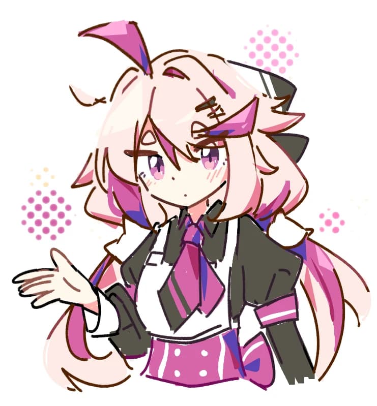 Chibi Kat waving, by Reileky